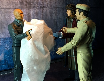 "I wonder what's under this sheet..."