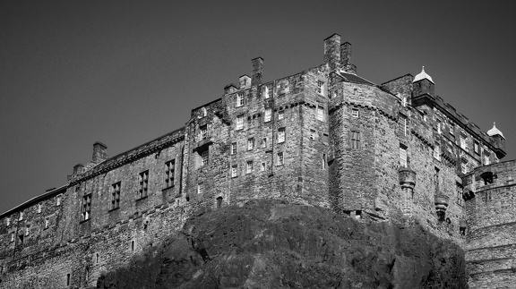 Edinburgh Castle, B&W (4630 visits)